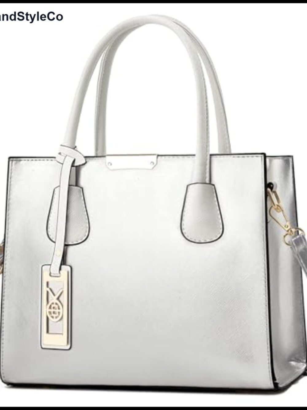 PU Leather Crossbody Satchel Tote Shoulder Bag Multi-Pocket